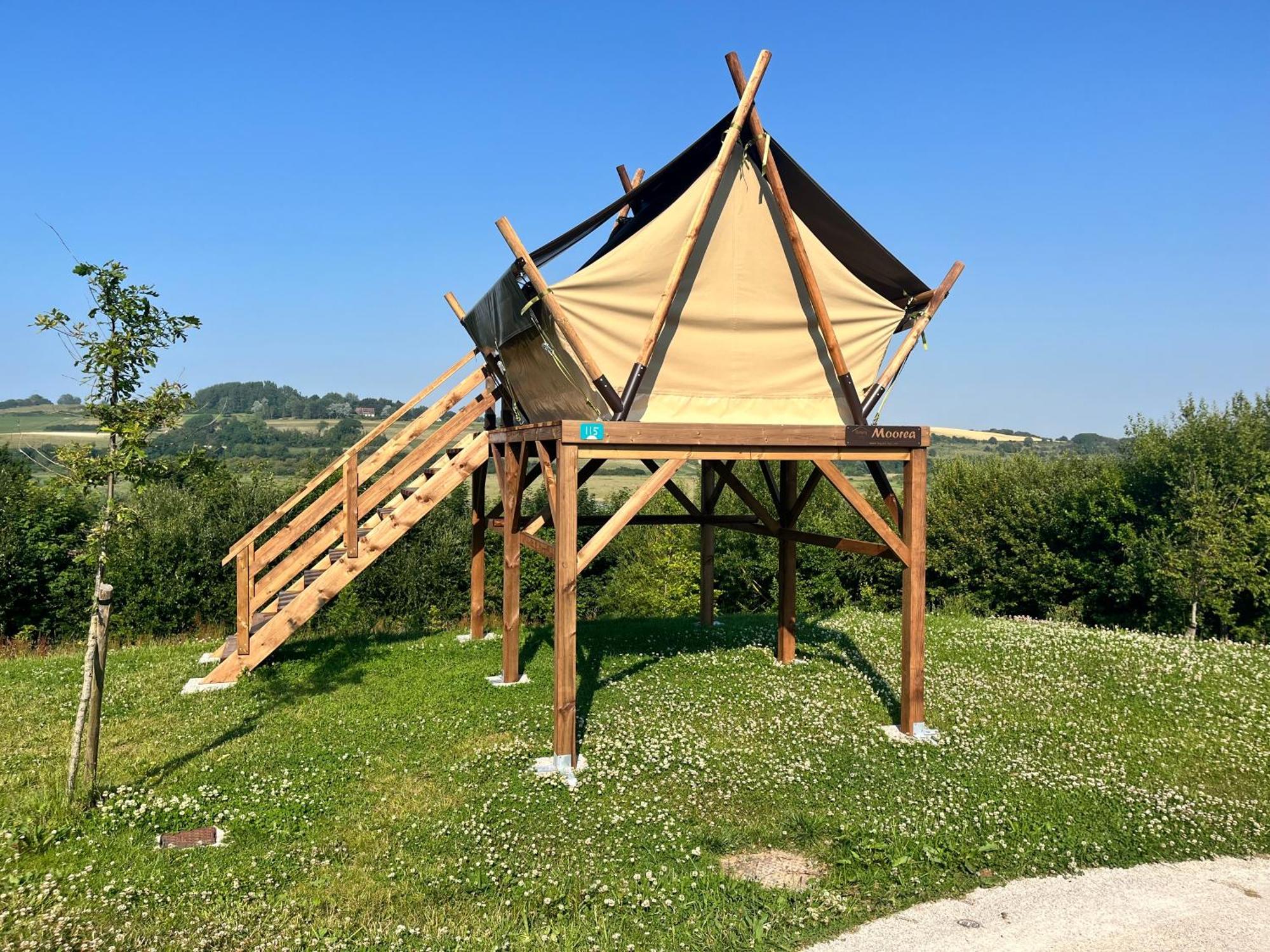 Camping Domaine Saane Et Mer Quiberville Exterior foto